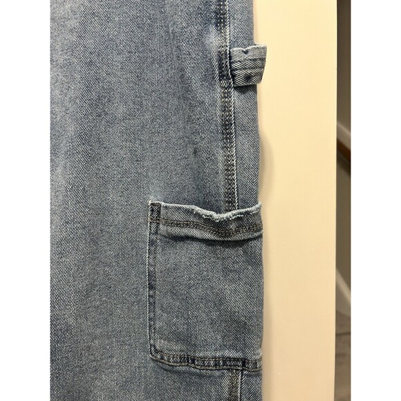 Women’s Size 11 30 Happily Gray Gabby Cotton Medium Wash Blue Denim Cargo Jeans - Picture 4 of 6